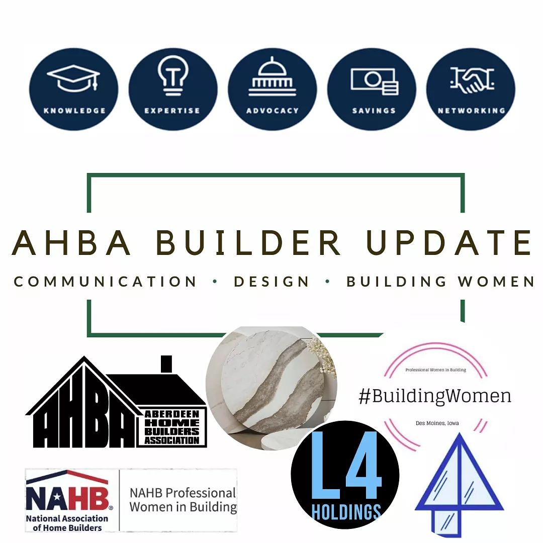 AberdeenHBA's tweet photo. We're celebrating the ๐ท๐ผโโ๏ธLadies of the Building Industry ๐ท๐ฝโโ๏ธon Friday at 7am on #FacebookLive! We will be joined by local members and a special guest from NAHB's Professional Women in Building!
#pwb #ladybuilder #homebuilders #womeninbuilding #construction #nahbyp https://t.co/ivs1s5sb8o