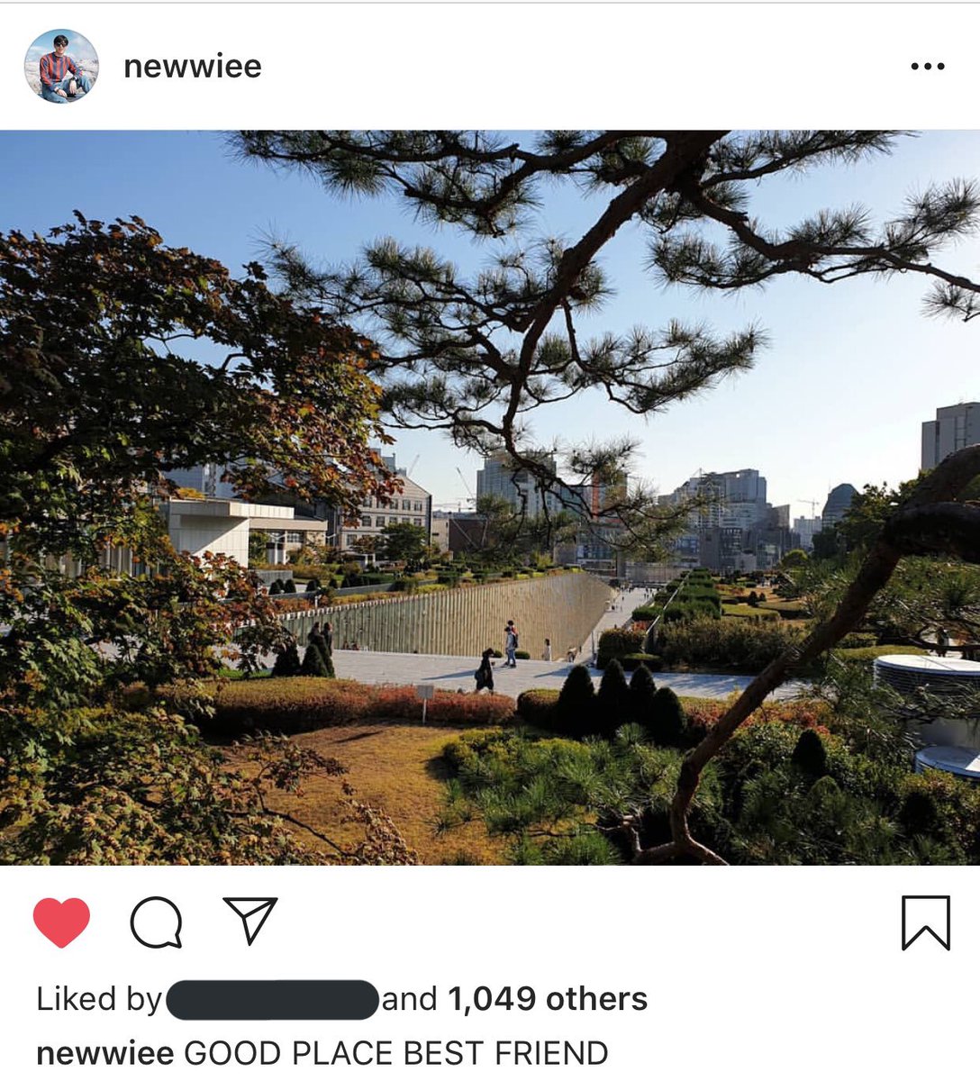 10/17/18 Korea Day 2new posted in his ig w/ caption GOOD PLACE BEST FRIEND 
