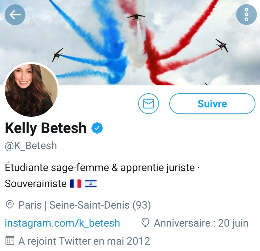 Et n'oublions pas la sempiternelle solidarité entre fachos. Ici avec la "souverainiste" Kelly Betesh... #Fachosphère  #Débilosphère  #Conosphère  #Patrichiotte  #GénérationNeuneu  #DamienRillette  #VilleneuveLaGarenne50/52