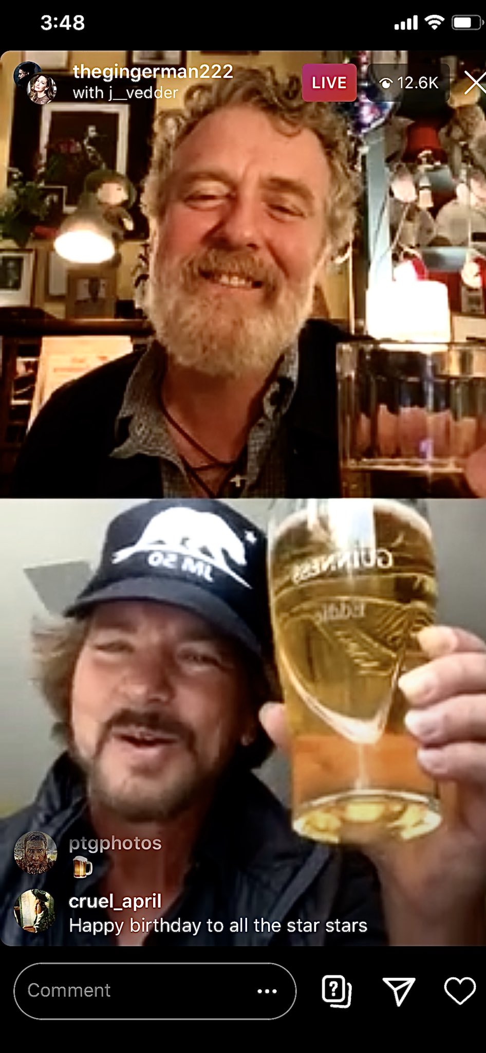 Well I ll be dipped.

Edward joined - happy birthday glen!!        