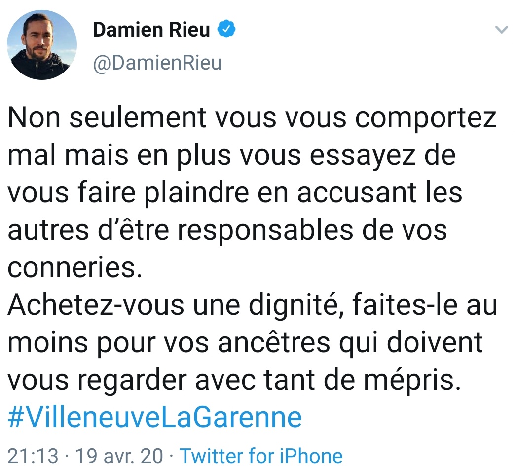 On croirait qu'il parle de la fachosphère. Mais non, il cible ses victimes habituelles... #VilleneuveLaGarenne26/52