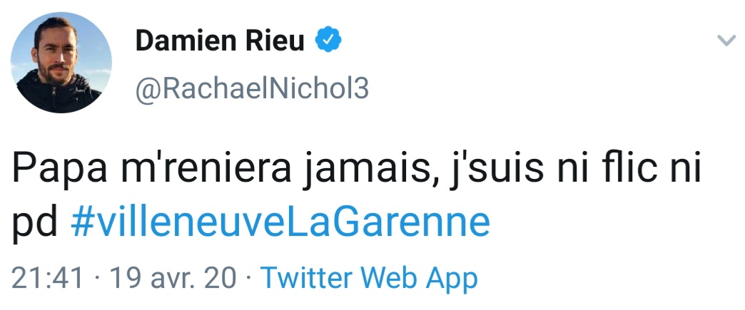 En effet, ce compte nous a fait une  @sonjoachim. D'après vous, lequel des deux verra son compte sauter en premier ?Peuvent-ils invoquer la jurisprudence Juan Branco du voleur/pirate de circonstance ? #VilleneuveLaGarenne  #LaCourneuve28/52