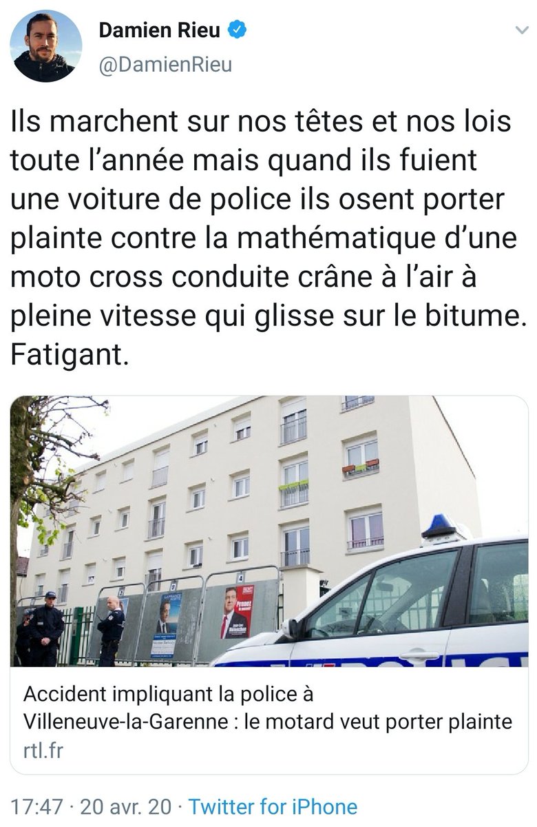 Mais qui sont ces "ils" dont il parle ici ?Pour un cas (enquête en cours), est-ce que l'on peut généraliser et identifier des responsables ?Ou alors il s'agit des coupables privilégiés de l'extrême-droite ? #VilleneuveLaGarenne 35/52