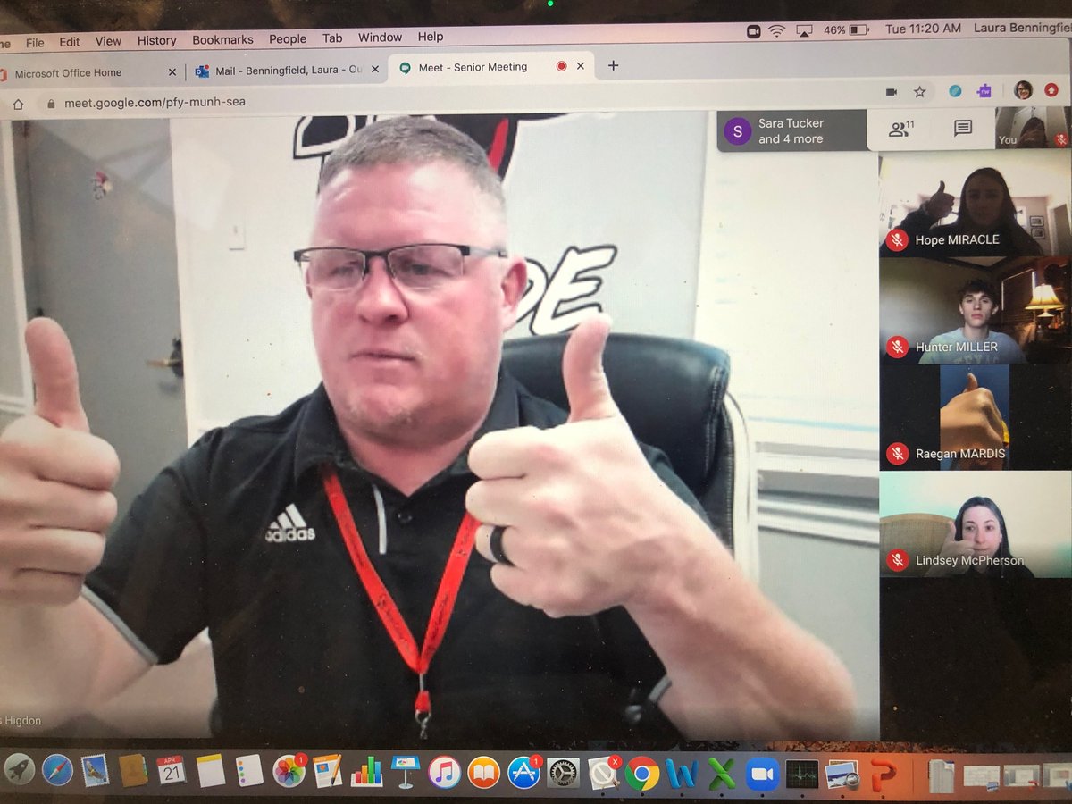 TC_Schools_KY's tweet photo. Mr. Higdon, Mr. Hall, Mrs. Benningfield &amp; Mrs. McPherson met with leaders of the senior class via video conference today to hear their voice &amp; discuss plans for the Class of 2020. 

We WILL be having Baccalaureate. 
We WILL be having Class Night. 
We WILL be having Graduation. https://t.co/RXpZGffsXc