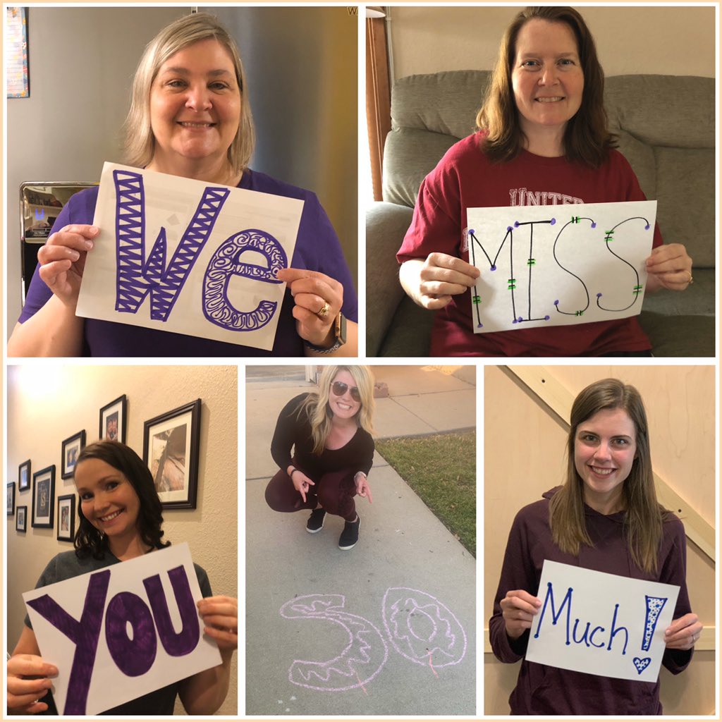 Missing our fellow Lakeview teachers and all of our students! 💙🐾