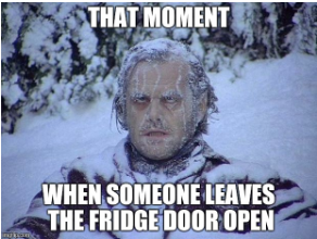 Have you ever been scared that leaving the refrigerator door open would freeze your kitchen like Spongebob’s did? Have you thought about just standing in front of the fridge with the door open on a hot day?
