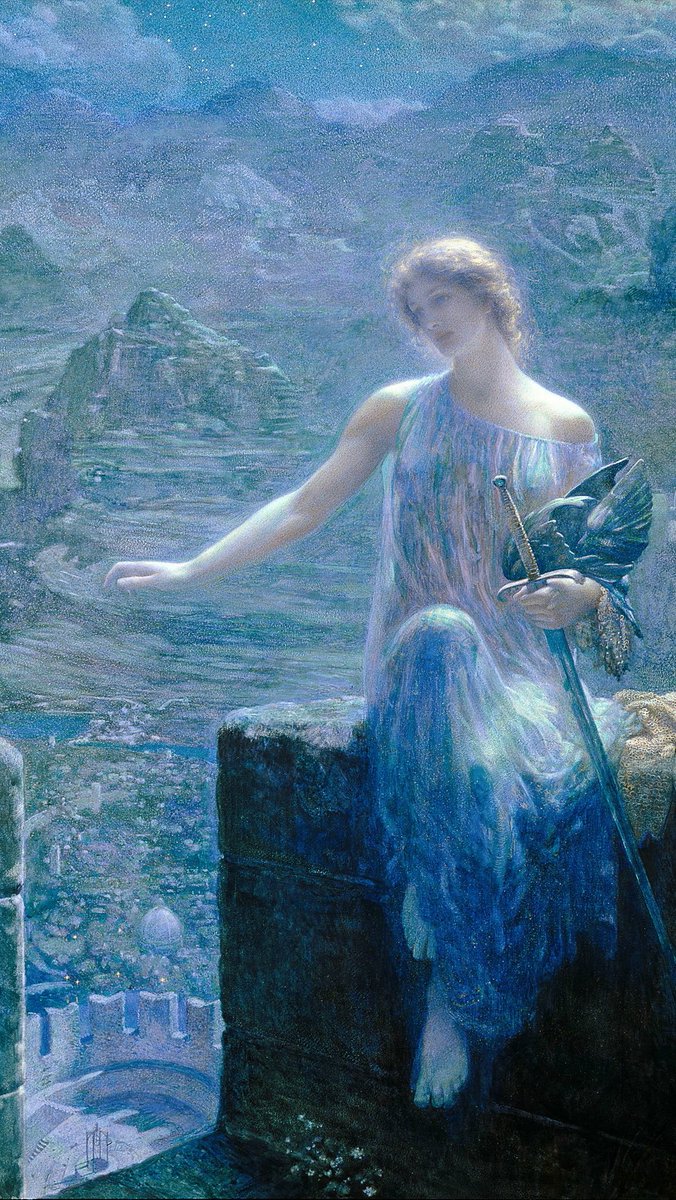 Edward Robert Hughes 1 — Wings of the Morning 2 — Dream Idyll (a Valkyrie) 3 — Midsummer Eve4 — The Valkyrie’s Vigil