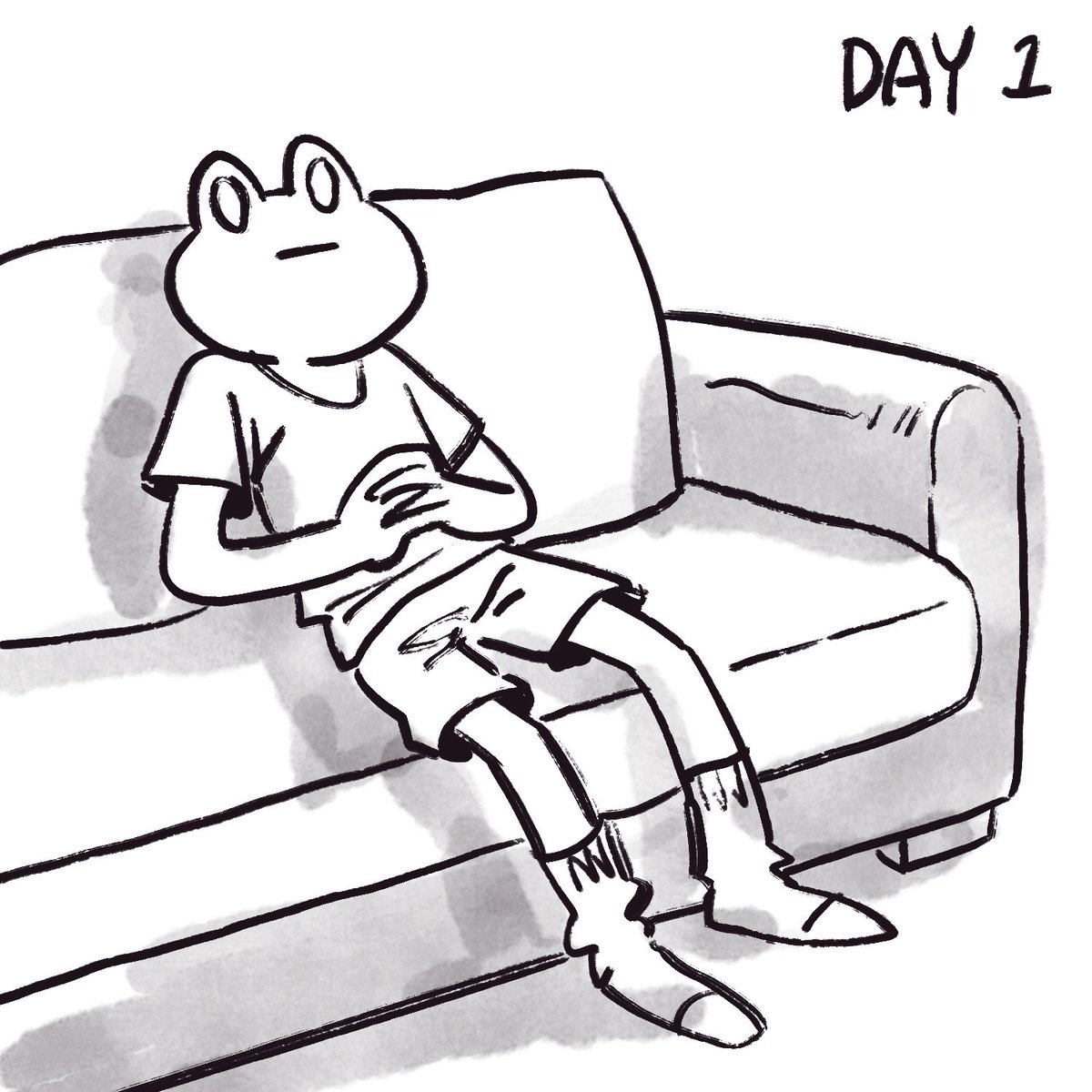 somehowart's tweet photo. Frogboy Comic 30 Day Challenge: 
【Day 1】
The Quarantine 🐸

#frogboycomic #comic #comicstrip #30daychallenge #sketchaday #scadseqa #frogboy #boys #somebear #30dayartchallenge #cute #30dayartquarantine #ratkins #frogboy30day https://t.co/vlD0t1AXvH