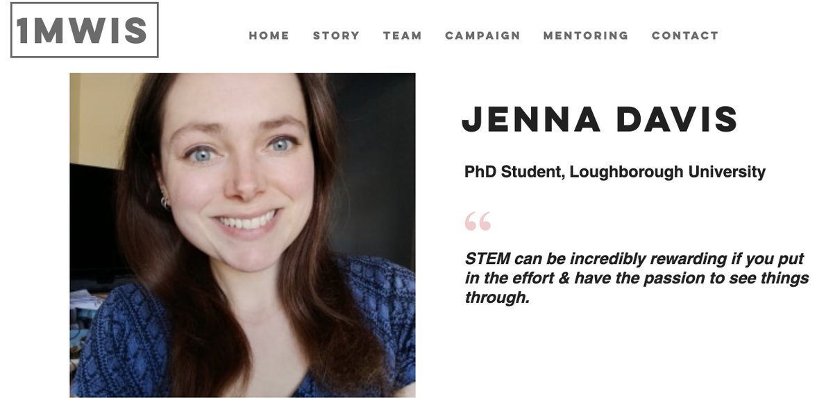 THREAD 22/51Oh hello Jenna Davis - a PhD student working in a biology lab researching substances to help heal wounds. And she's out there proving science is for girls which we couldn't agree more with! Ft & thx  @Jenna_L_D  http://www.1mwis.com/profiles/jenna-davis