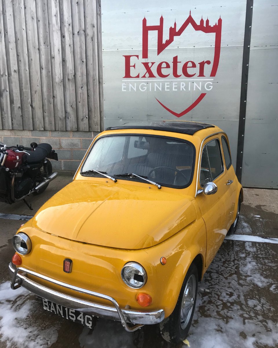 ExeEngineering's tweet photo. The Little Fiat has now been delivered back to the customer, but here it is post engine rebuild, looking gleaming after a Valet!
#Italian #Fiat #500 #Yellow #EngineRebuild #CarburettorRebuild #ExeterEngineering #ClassicCar #RetroCar #Aircooled #Runslikeadream https://t.co/Ly2TJeklBl