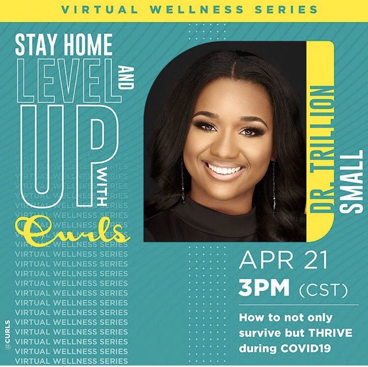 CURLShaircare's tweet photo. Be sure to join our Wellness Session today with @TrillionSmall 💛

You don’t want to miss it! ✨ https://t.co/ADZPMgcVI2