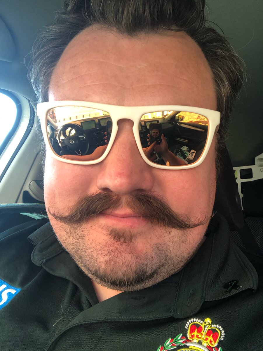 A bit late, but this occurred a fortnight ago... losing my face decoration. FFP3 compliant retractable moustache #reachfortherazor #beard off #teamNWAS