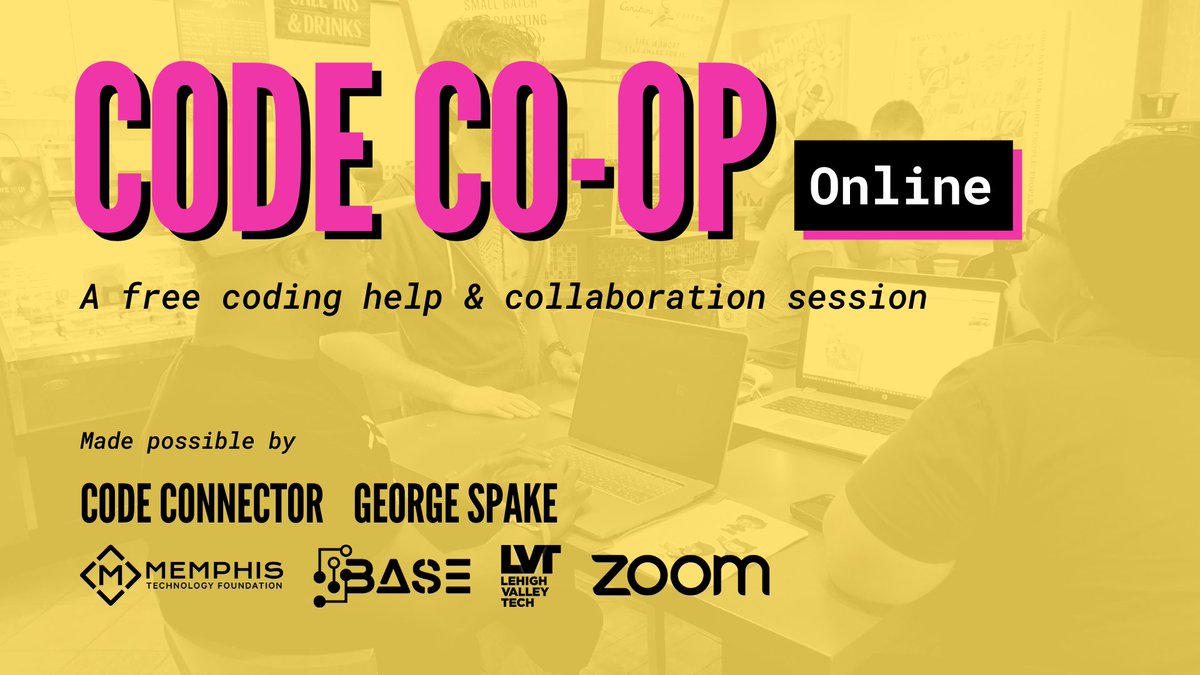 codeconnector_'s tweet image. Stuck at home? Got some down time? Wanting to connect with other developers?

No worries - WE GOT YOU. Next week we&apos;re taking out free Code Co-op meetup online!

#codinglife #100DaysOfCode #CodeNewbie #HTML #Java #javascript #angular #reactjs #RxJS #python #mobile