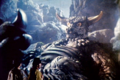 There's an interesting coda, though, in that after the revolution Pulgasari turns his hunger against those same peasants, than then have to band up to kill it thanks to the sacrifice of the old man's daughter.It's not a bad kaiju film, honestly!