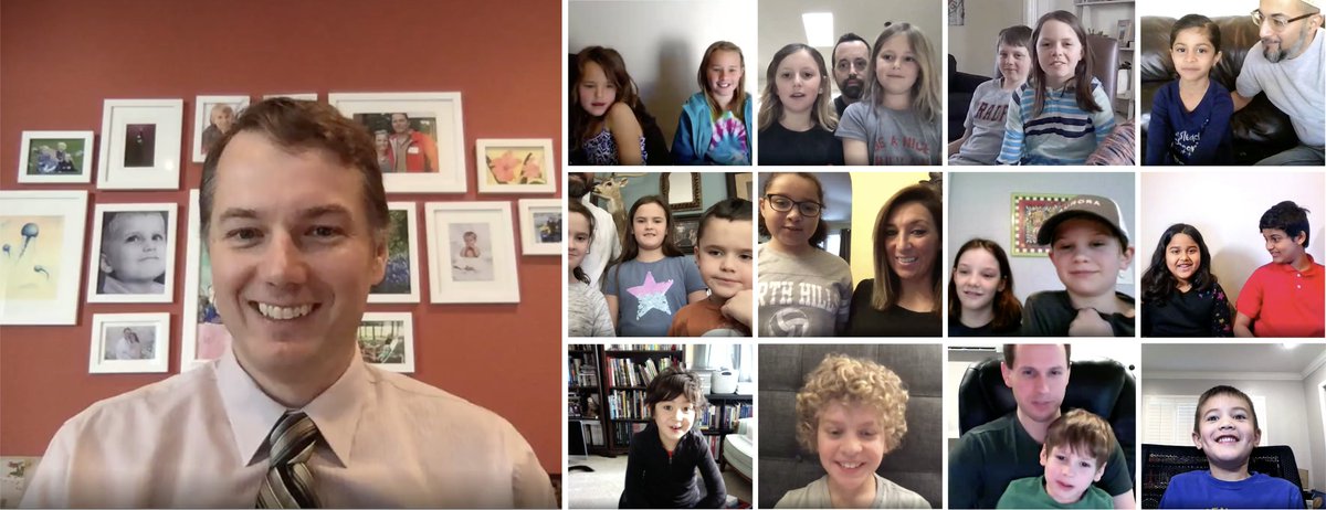 aurora_inno's tweet photo. In the spirit of “winning together” as we continue to #WFH, we challenged our CEO, @chris_urmson, to a candid convo with the children of Aurora where they could ask him anything. Suffice to say, we learned (and laughed) a lot. Here are our favorite moments https://t.co/ZpjXipqnAL https://t.co/gE0THdwELq