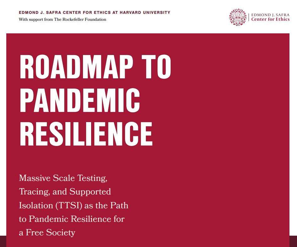 Continuing with the US tradition of showing up a day late and a dollar short, here's the Harvard Center for Ethics roadmap, its sponsors and authors.  https://ethics.harvard.edu/files/center-for-ethics/files/roadmaptopandemicresilience_updated_4.20.20.pdf