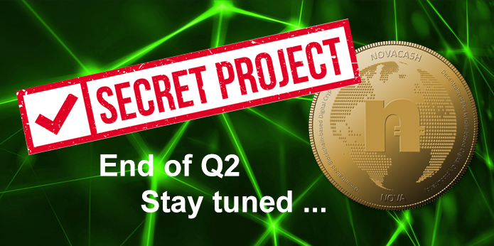 novabit_cash's tweet photo. We are very much on track with our roadmap! We will publish a roadmap status update end of April 2020! We have approved a secret project! It is included into our Q2 roadmap! Stay tuned ... https://t.co/n6mH9oScjh