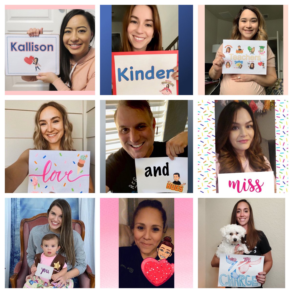In honor of National Kindergarten Day, the Kallison Kinder team has a special message for our Kindergarteners. We truly miss our kids and their families. Shout out to early childhood educators working through these challenging times. ❤️💙<a href="/NISDKallison/">Kallison Elementary</a> <a href="/NISD_ECE/">Northside ISD Early Childhood Education</a>