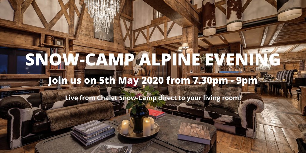 SnowCampInfo's tweet image. Join our virtual Alpine Evening event! 

Hosted by #SkiSunday stars @ChemmySki, @skigrahambell &amp;amp; @snowedleigh the night will include cocktail making, a retro ski kit competition &amp;amp; talks from our young people!
  
Find out more &amp;amp; RSVP: snowcampalpineevening.com #snowcampalpineevening