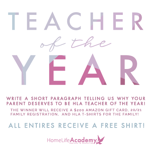 HomeLifeAcademy's tweet photo. The submission deadline for HLA’s “Teacher of the Year” award is TOMORROW. Send in your nominations now: https://t.co/RHuGjrCiW3 https://t.co/AXxfY8FC7w
