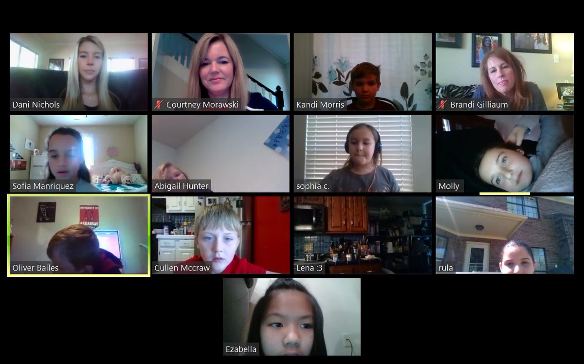Dr_C_Morawski's tweet photo. Loved listening to 3rd graders play Secret Word on Zoom.  Teacher would send a private message with the secret word.  That student would describe the word and the other students would guess.  Great way to build vocabulary virtually! #CookCrusaders #TheBestSchoolinArkansas https://t.co/16uQ30rv0i