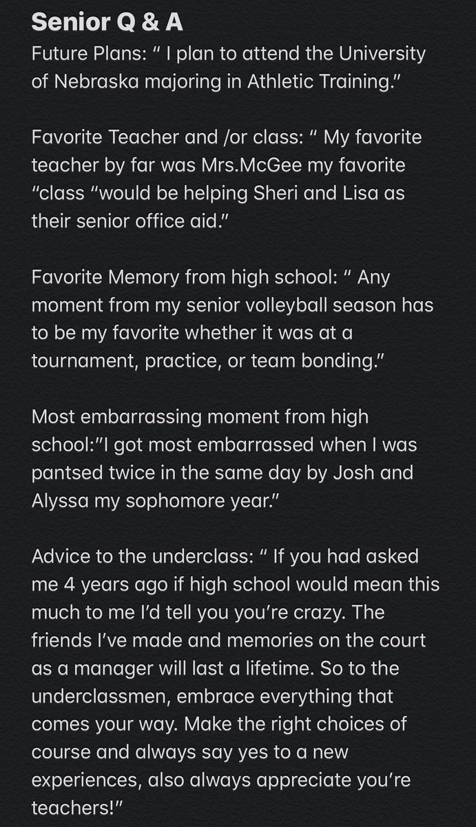 Senior Spotlight #18, Peyton Nevil!