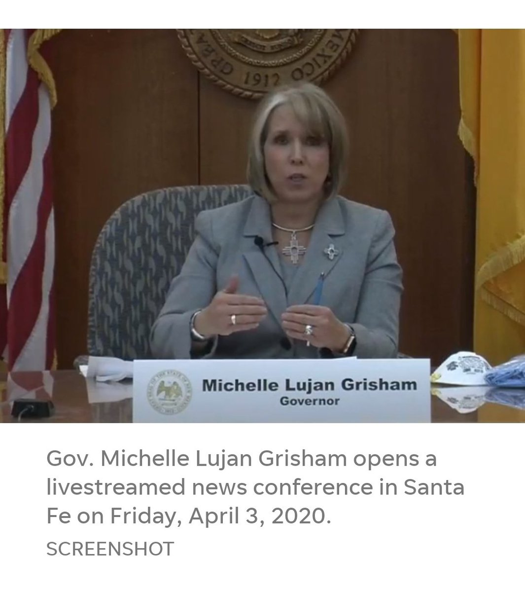 MMarcie2012's tweet photo. Let's start a thread all the #govnas who have #shutdown their states esp #beautysalons. Not seeing #grayroots nor #unmanicuredhands. How does your Governor look? Send it around with the date! Here's #NM! @GovMLG @Twillame1 @MariahTamaya @NGirrard @DiamondandSilk @AbbyJohnson https://t.co/vwLvWvDZOI
