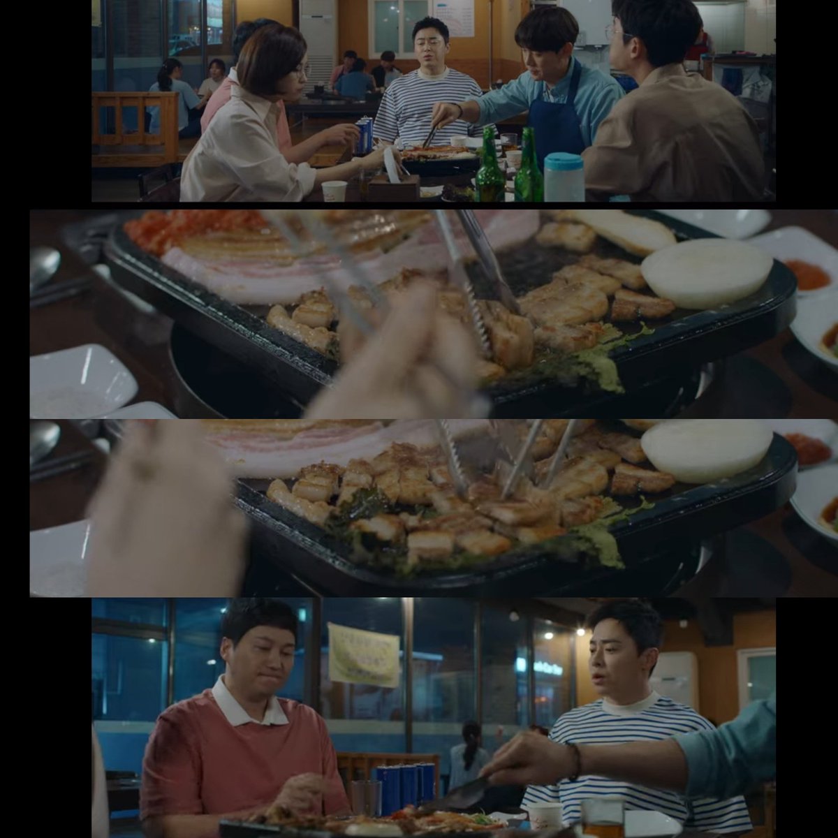 Jungwon is attentive but he's extra attentive with Songhwa. He pays attention to her needs and assists her most of the time. This is perfectly and subtlety portrayed when they eat out. #HospitalPlaylist  #슬기로운의사생활  #송화  #정원  #전미도  #유연석  #JeonMido  #YooYeonSeok