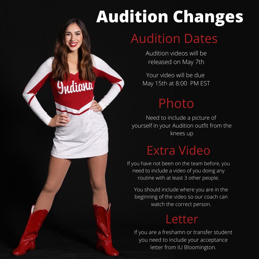 AUDITION CHANGES‼️ Please read all of the changes so you are prepared for auditions! If you haven’t signed up yet the link is in our bio! There will be Q&amp;A details coming soon this week to talk about the new changes and any Audition questions you may have! #iudt 💃❤️