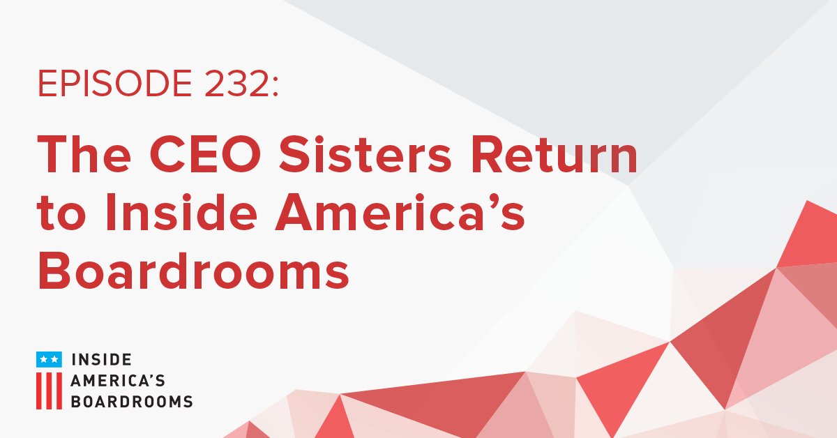 Former CEO sisters Maggie Wilderotter and Denise Morrison discuss how today's companies can harness digital disruption as competitive advantage: bit.ly/38RNoUj