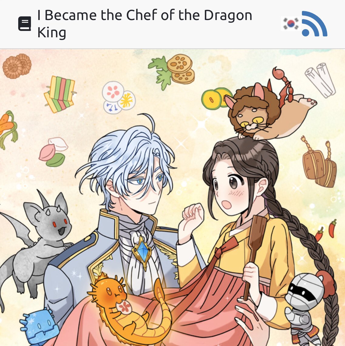 A young korean girl was sacrificed by her village to the dragon king but somehow she was sent to medieval europe and dropped on gold piles in the lair of the infamous white dragon. The girl vowed to cook for him in exchange for her life and a cute slice-of-life began.