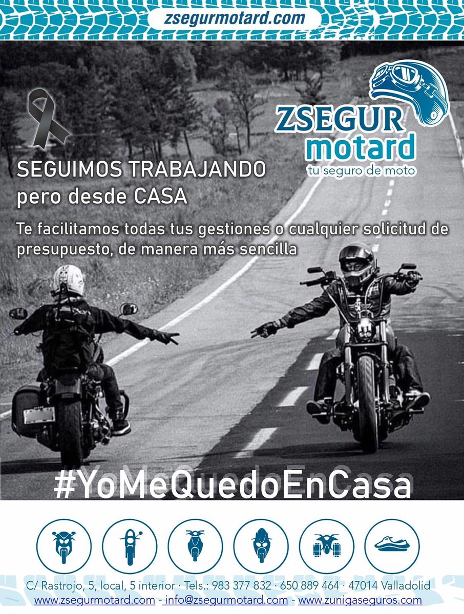 En <a href="/zsegurmotard/">@ZSegurmotard</a> seguimos trabajando, pero desde Casa!!! #YoMeQuedoEnCasa