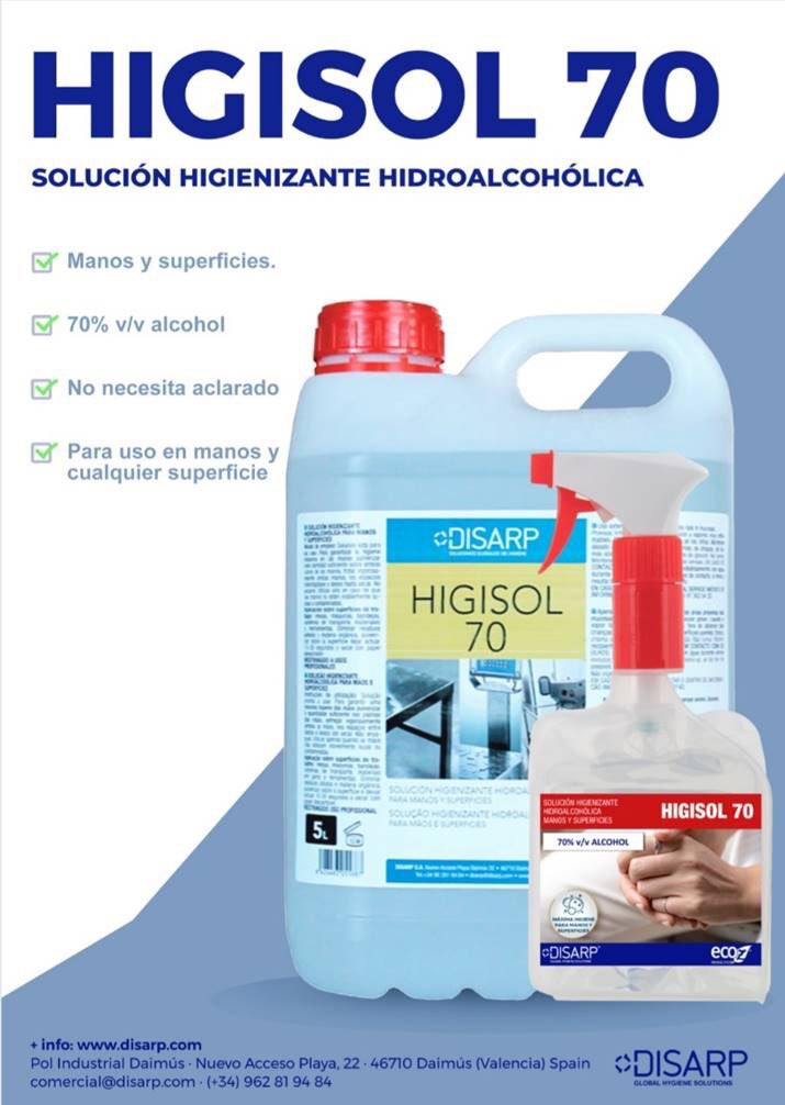 Disarp's tweet image. La gente solicita el gel hidroalcohólico como gran producto demandado, aunque técnicamente el producto correcto es otro. Para ello voy a aclarar que el HIGISOL70 con base hidroalcohólica tiene mayor funciones que el gel hidroalcohólico que solo sirve para manos.