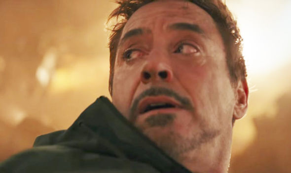 this shot of tony after peter got dusted that we never saw in the movie 