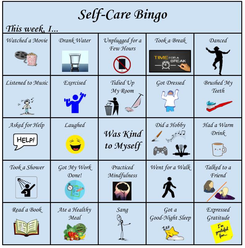Hey <a href="/fmssarrows/">Fletcher's Meadow S.S.</a>! Check out this self-care BINGO activity. It’s a fun way to make sure you’re taking care of yourself. 🥰 #WeAreInThisTogether @ClimatePeel