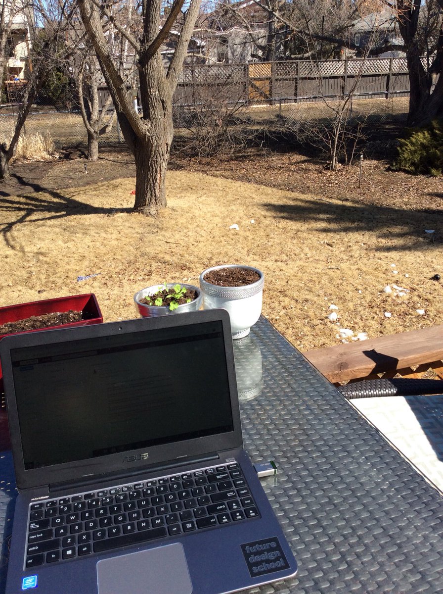 The home office isn’t so bad today. Make sure to enjoy some time outside today Room13! #SoThisIsSpring