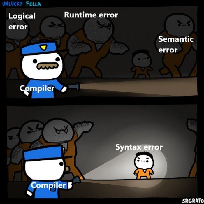 dev_humor's tweet image. Compiler devhumor.com/media/compiler via @nixcraft  #compiler #syntaxerror #devhumor