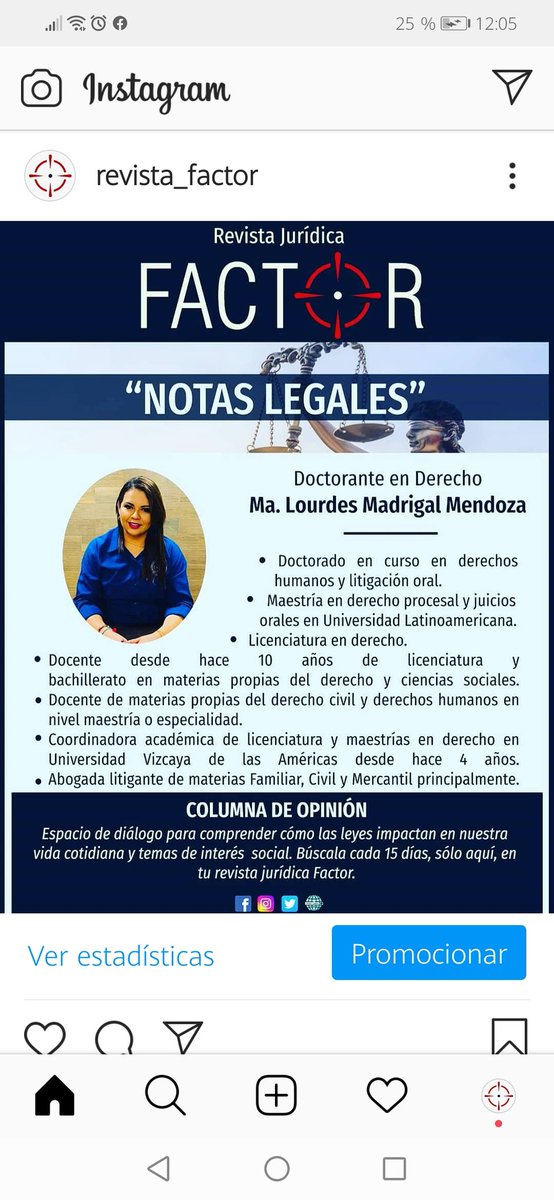 Damos la bienvenida a la doctorante en Derecho Ma. Lourdes Madrigal Medonza y a su columna de opinión "Notas legales".
Un espacio de reflexión, crítica, debate y encuentro social.
Encuéntrala en todas nuestras redes sociales y sitio web.