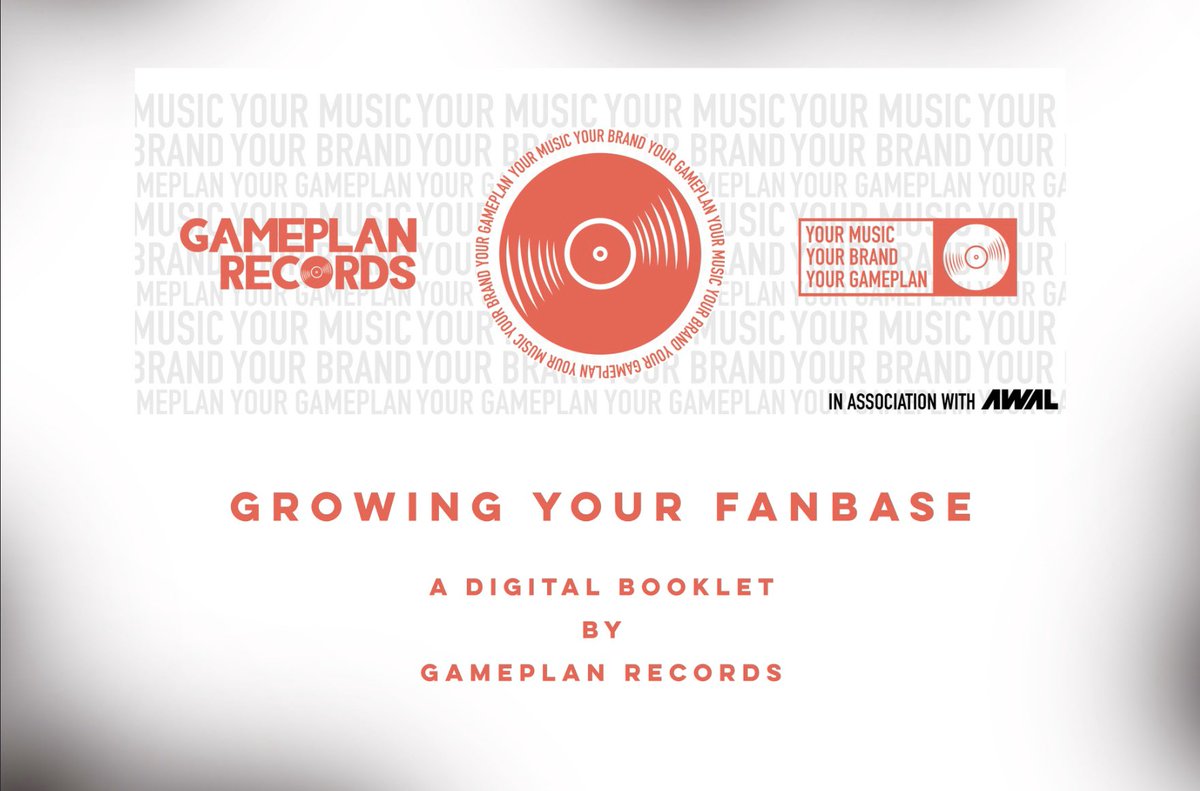 GameplanRecords's tweet image. We’ve made a short digital booklet filled with basic tips and tricks to help artists build their fanbase during the lockdown. 

Completely free to download here: bit.ly/gameplanfanbase