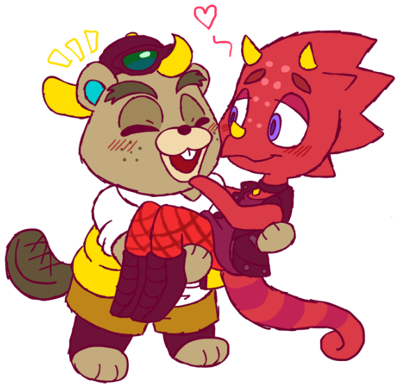 Yeah, I'm one of those people that ships them together ^^;  #AnimalCrossing    #ACNH    #CJ  #Flick