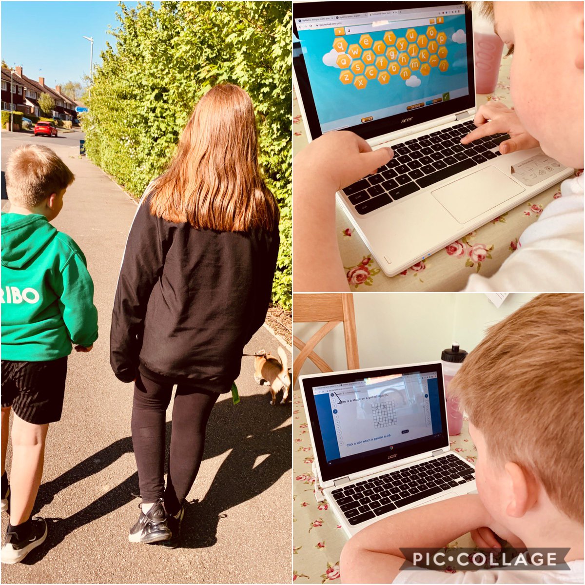 HStaciea's tweet photo. @LoosePrimary Harry’s been busy today! My Maths, spelling shed, writing an argument for why children shouldn’t have to do chores and finished with a walk in the sunshine after the school day had finished. https://t.co/J7TMOtkcnv