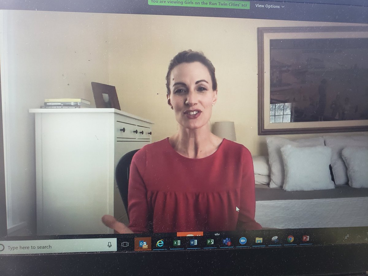 SternerJeanette's tweet photo. Virtual #GOTRlunch with @CarrieTollefson & @gotrtwincities today! Thanks @jessvonbank for the invite! Great organization & looking forward to the lunch presentation but I'm just a little (or a lot) bummed my high bid to run with Carrie got outbid at literally the last second 😭 https://t.co/WDg8qK2iKN