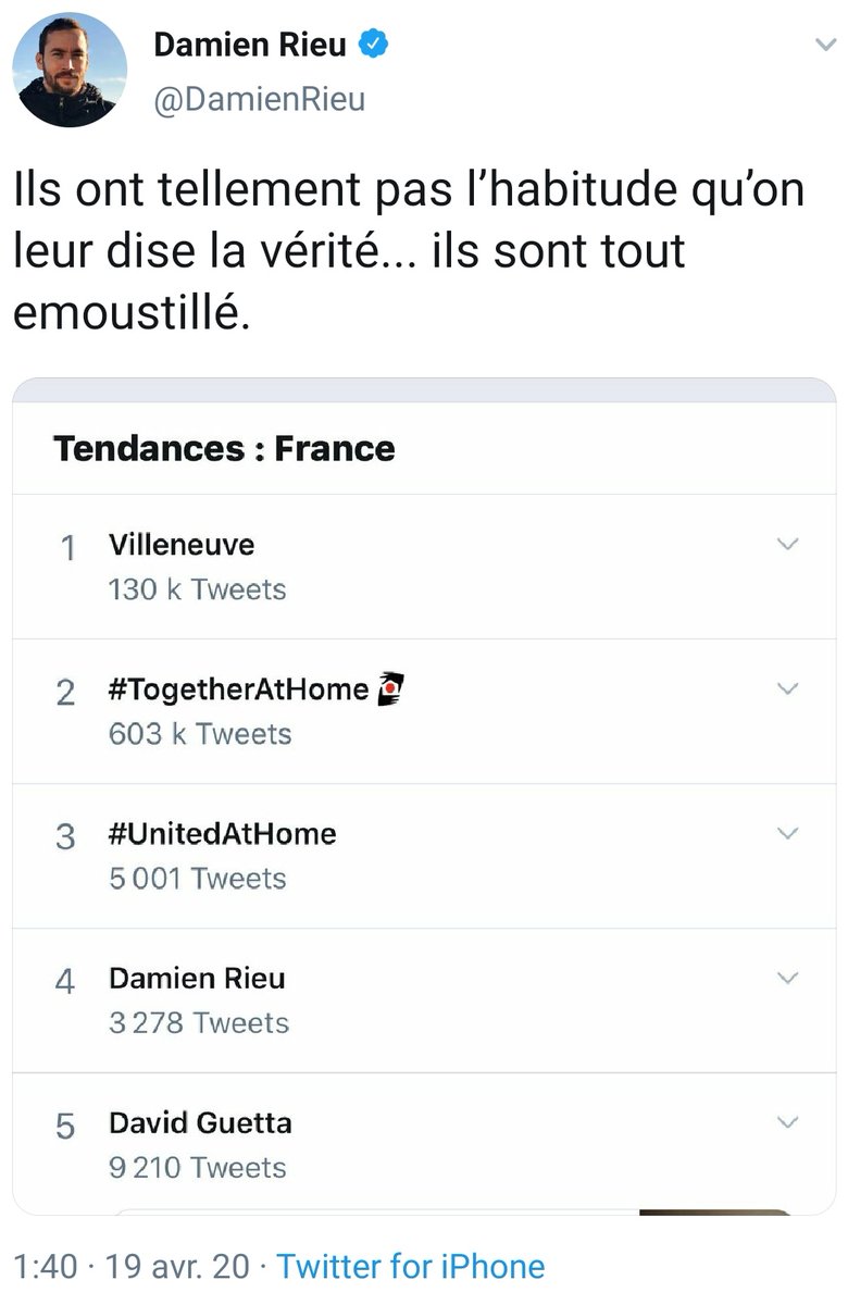 À 01h40, petit satisfecit personnel d'avoir fait son effet : il voit son nom en TT.Il faut au moins ça chez les fachos pour avoir la trique. Pénurie de kleenexs en perspective... #VilleneuveLaGarenne8/52