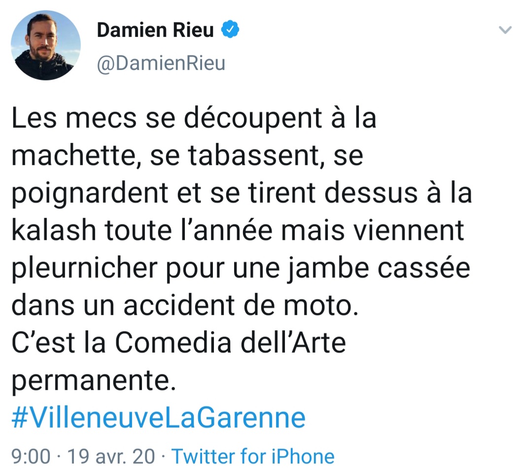 Dixit "l'Artiste", peu fier de sa prestation de jeune mousse nazillon en Méditerranée, et de Schtroumpf alpin pas malin dans les Alpes...Dignité ? #VilleneuveLaGarenne16/52