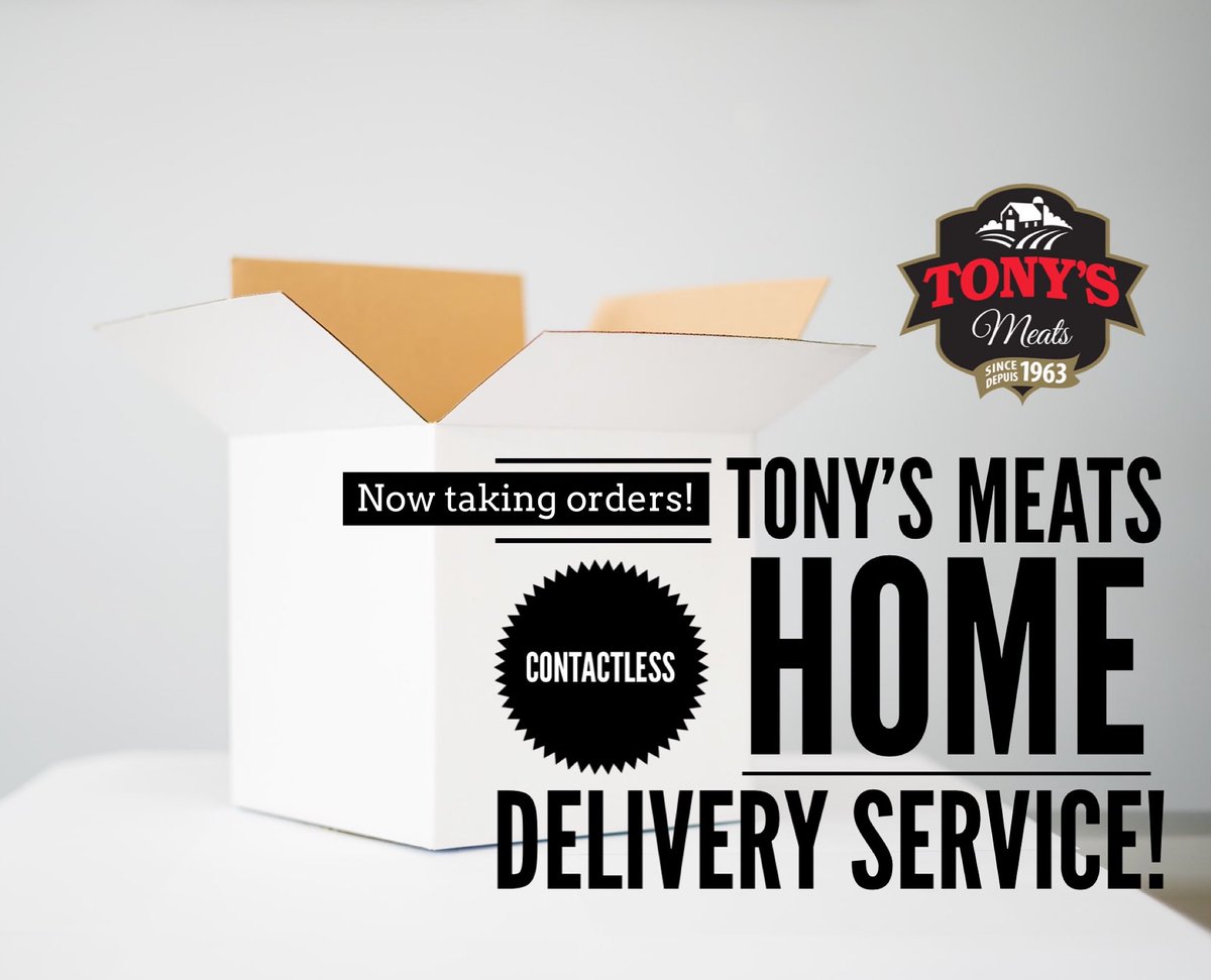 Our $100 meat boxes are once again available for order in #Pictou & #Antigonish. Please email homedelivery@tonys-meats.com to place your order. See Facebook post for further details.