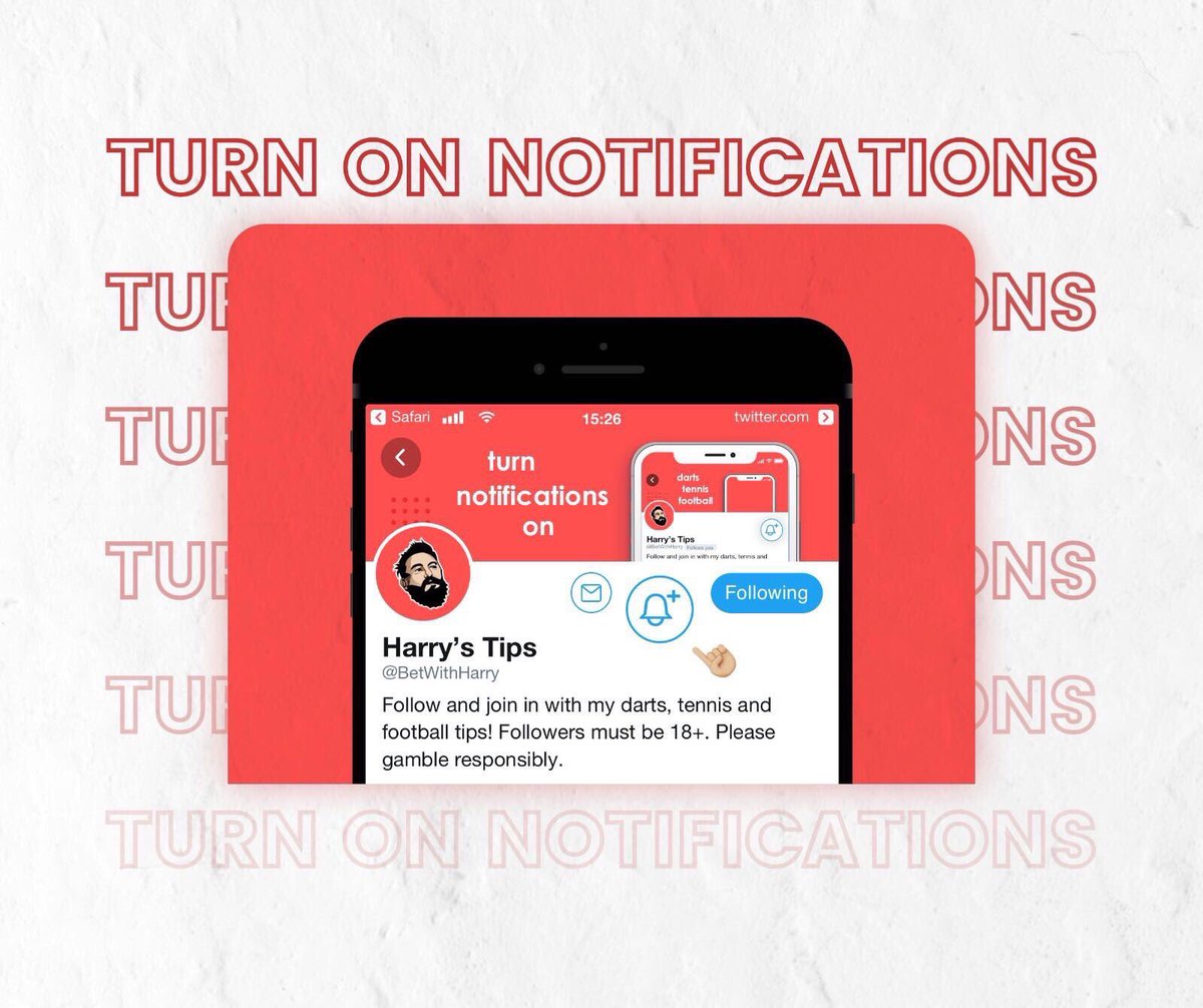 🔔 TURN ON NOTIFICATIONS

These bets will be coming fast once we start to get my notifications turned on so you don’t miss any bets.