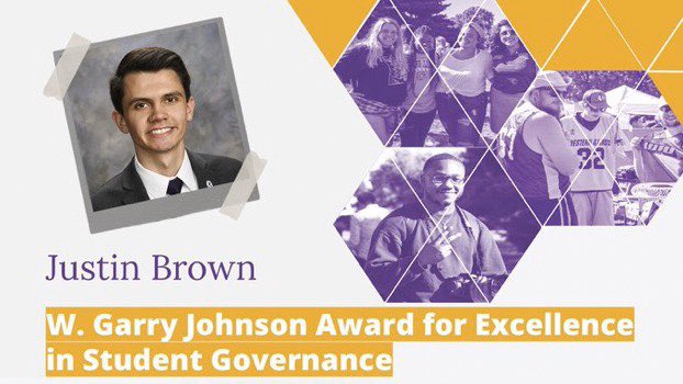 We are also proud of our very own treasurer, <a href="/j_brown97/">justin</a> , for being awarded the Dr. Gary Johnson Award for Excellence in Student Governance! Way to go Justin!