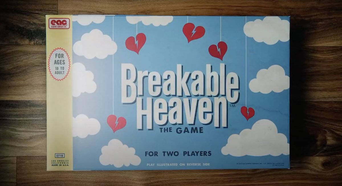 And notice the Breakable HEAVEN game? “Play Illustrated on REVERSE” side. Another OTHER SIDE reference. And it's for TWO players.