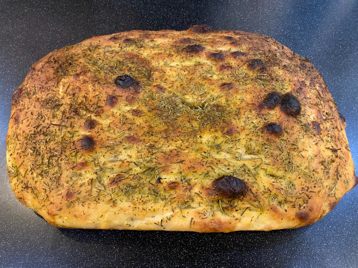 Sourdough herb focaccia bread, homemade with all natural San Francisco sourdough starter culture, available for fast shipping from wild-culture.com #Sourdough #Bread #Baking #QuarantineLife #WildCulture #yeast