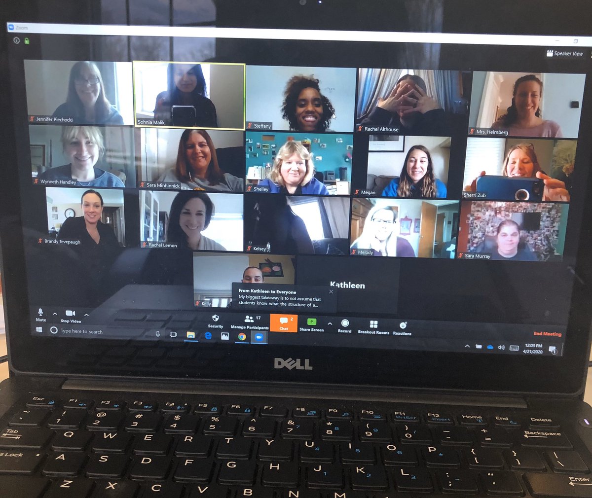 Sohnia's tweet photo. Facilitated my first virtual PD session with @Sherri_Zub 
It was so nice to engage with #TIPM3 teachers. Wayne County teachers are doing remarkable things to support and stay connected with their students in these difficult times. Our heroes #wresamath https://t.co/WxMamKd224